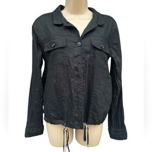 Calvin Klein Women's Drawstring-Waist Linen Jacket